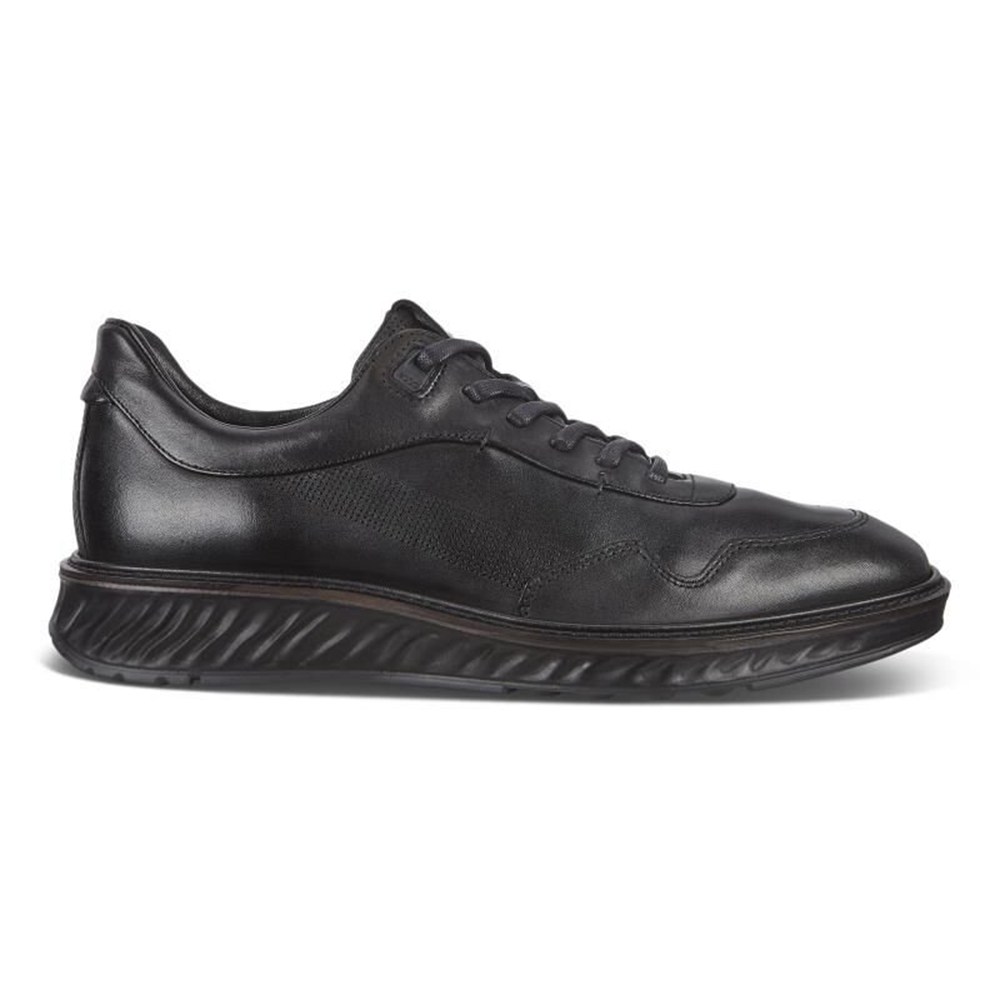 ECCO スニーカー メンズ 黒 - St.1 ハイブリッド - QLD-028193